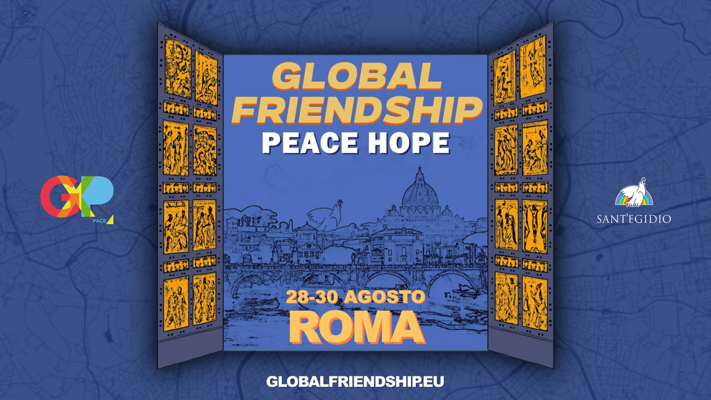 Este ano, o «Global Friendship» faz uma paragem em Roma: de 28 a 30 de agosto, o Encontro Internacional de Jovens Europeus pela Paz. Estarão presentes mais de cem jovens da Ucrânia