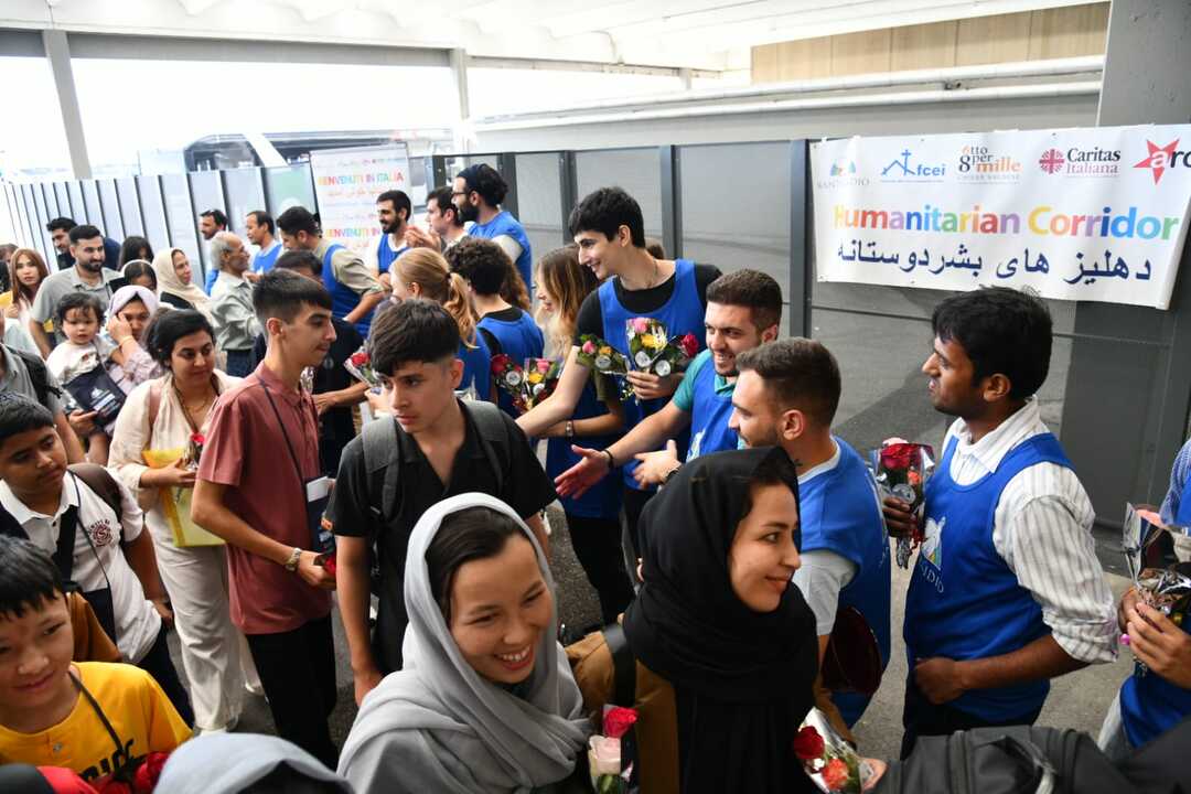 Arrivo di 119 profughi afghani con i corridoi umanitari - Luglio 2025